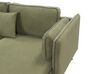 Left Hand Fabric Corner Sofa Green ALTAN_934956