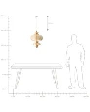 Lampadario AMALSAN Carta Beige_1044190