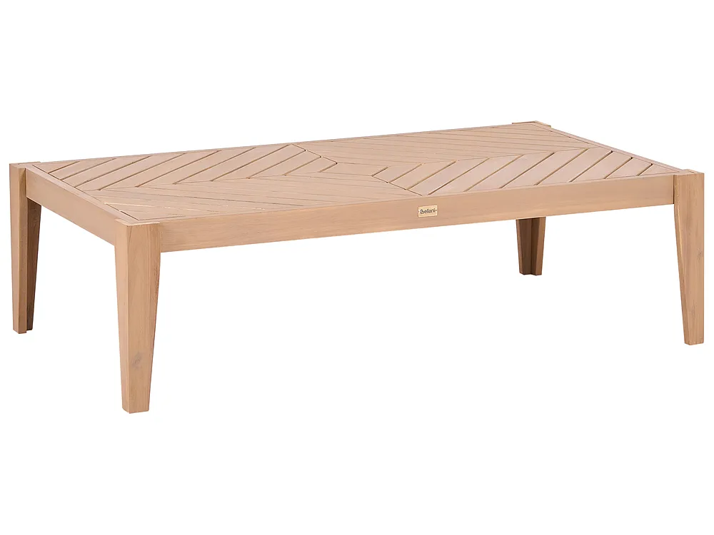 Garden Coffee Table RIVELLO 68 cm 123 cm Acacia Wood Light Brown