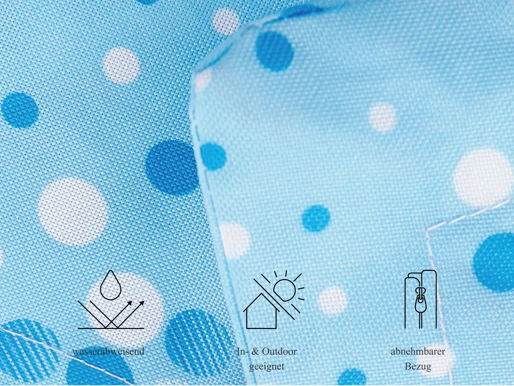 Sitzsack 300 L FUZZY 140 cm 180 cm Hellblau_1005110