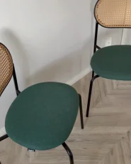 Set di 2 sedie da pranzo ADAVER Metallo Nero_999658