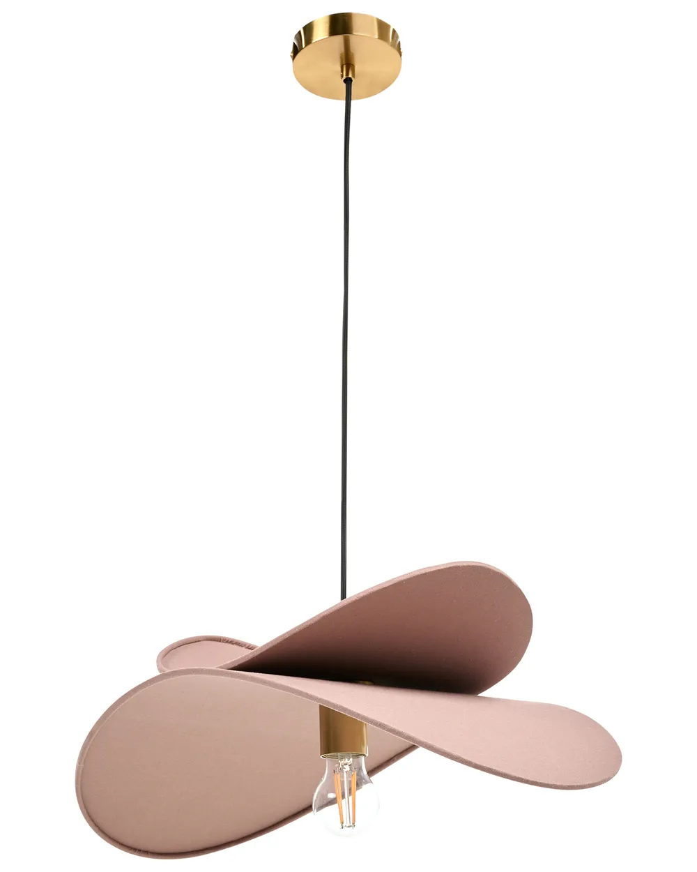Lampadario MASCOTA Lino Marrone chiaro_1000891