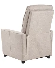 Recliner Chair SANDE with Footrest Fabric Beige_956193
