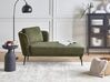 Chaise longue de tela verde oscuro izquierdo ARTHEZE _930065