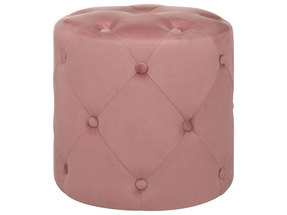Pouffe COROLLA Velvet Pink