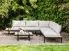 5 Seater Eucalyptus Wood Garden Corner Sofa Set Off-White BELLARIVA_933656