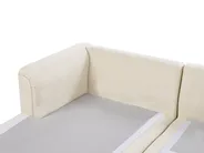 Corner Sofa 4 Seater KOHLO Fabric Light Beige Right Hand_944969