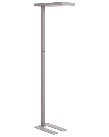 Stehlampe LED Metall silber 197 cm rechteckig TAURUS