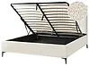 Ottoman Bed SEZANNE Boucle Off-White 180 x 200 cm (EU Super King)