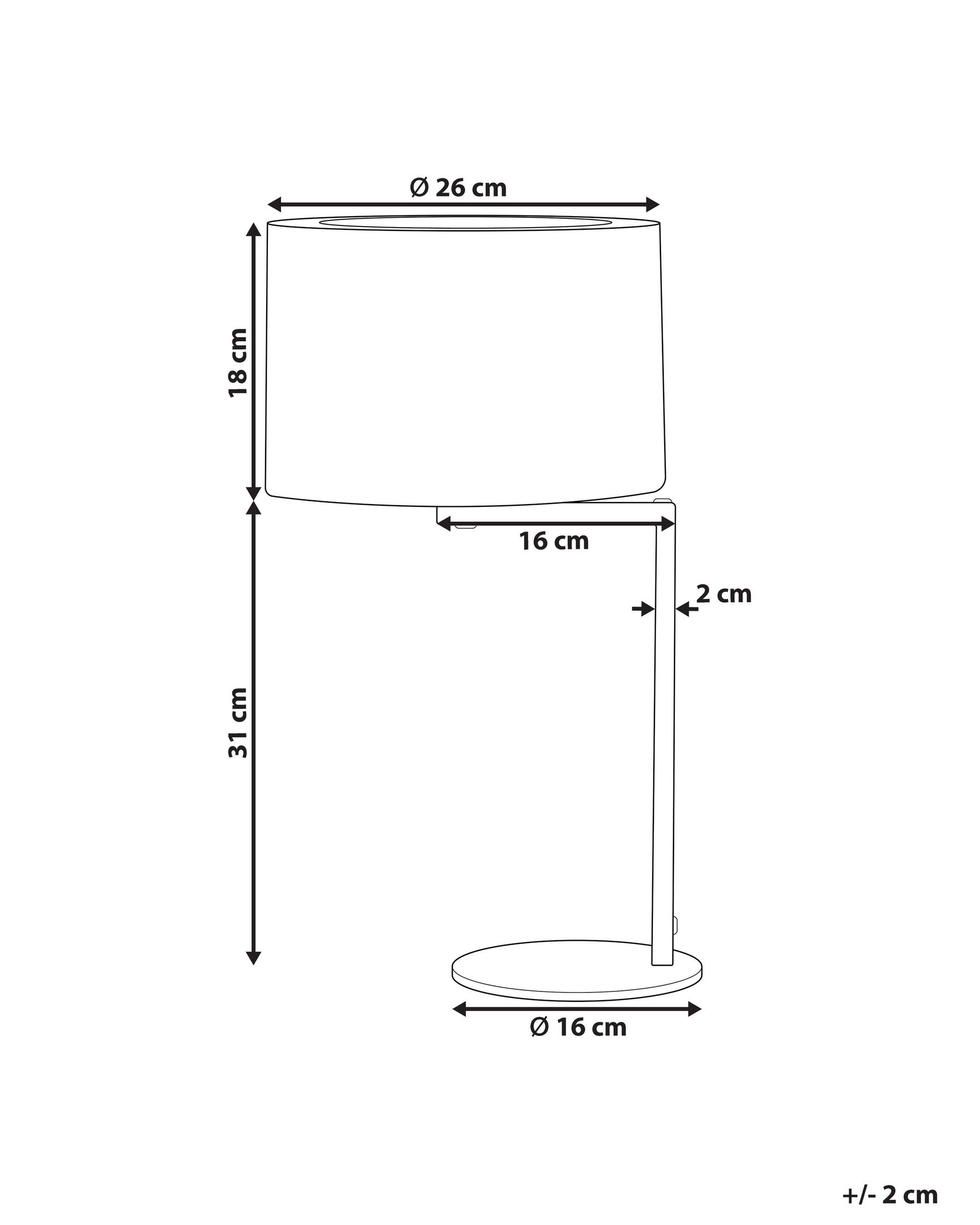 Table Lamp BALDWIN Metal Black_825963