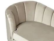 Left-Hand Chaise Longue ALLIER Velvet Beige_892432