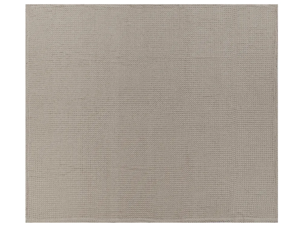 Narzuta na łóżko CHAGYL Bawełna 200 x 220 cm Beżowoszary_917943
