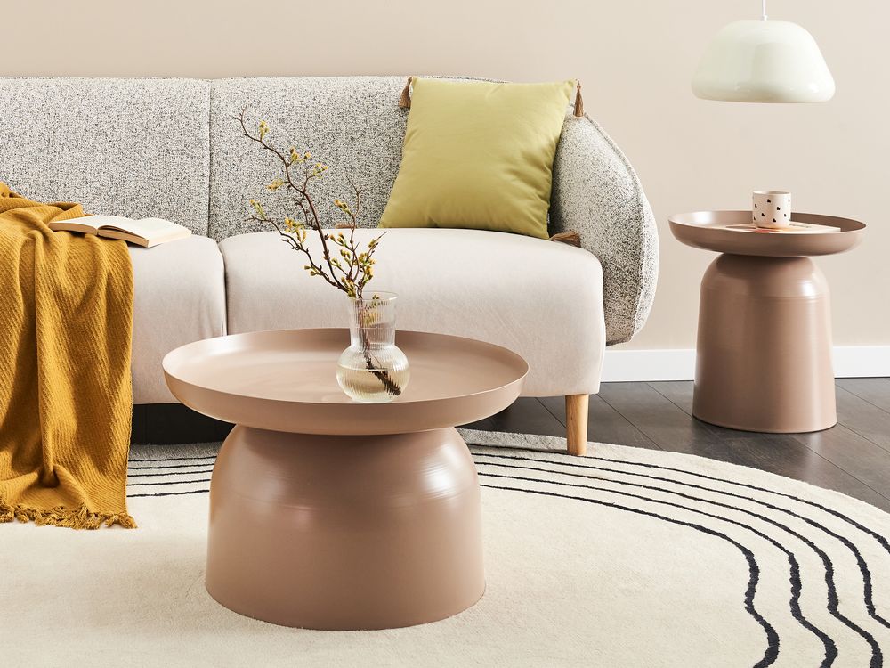 Coffee Table TORRENS Metal Taupe