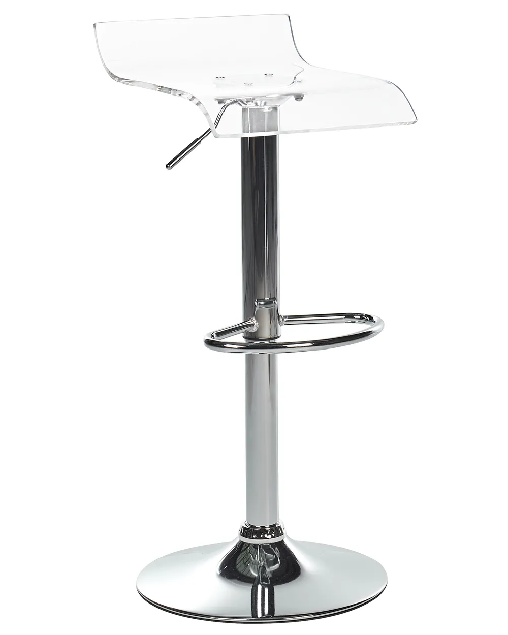 Set of 2 Bar Chairs NEUM Swivel Transparent_915161