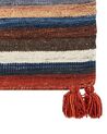 Wool Kilim Runner Rug 80 x 300 cm Multicolour MRGASHAT_858301