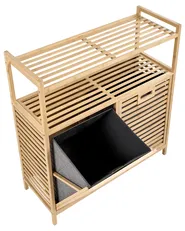Tilt-Out Laundry Cabinet CEJAR 88 cm Bamboo Light Brown_1144743