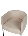 Fauteuil en lin synthétique beige MALMOS_931380