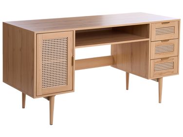 Pracovní stůl RAFFRA Světle hnědá 140 cm 60 cm