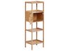 Bamboo Bathroom Shelving Unit Light Wood LAFAYETTE_927599