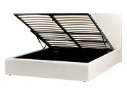 Ottoman Bed BRENON Boucle Off-White 140 x 200 cm (EU Double)_1055929