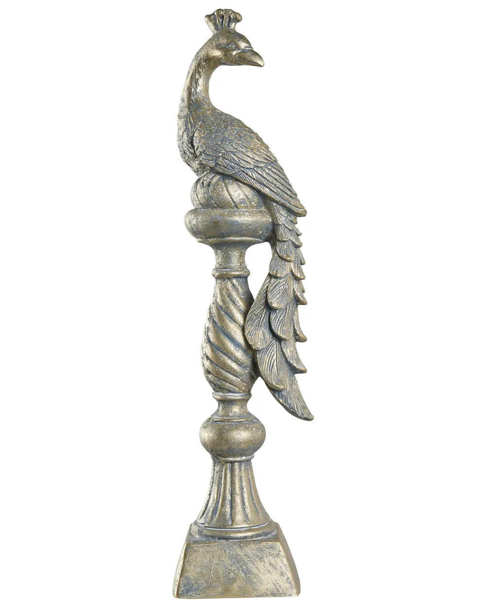 Statuetta da giardino HAARBY Pavone Oro_1072973