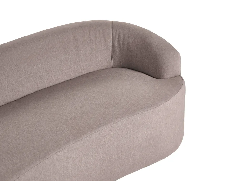 Sofa AMAL mit Ottomane Stoff Taupe_1143371