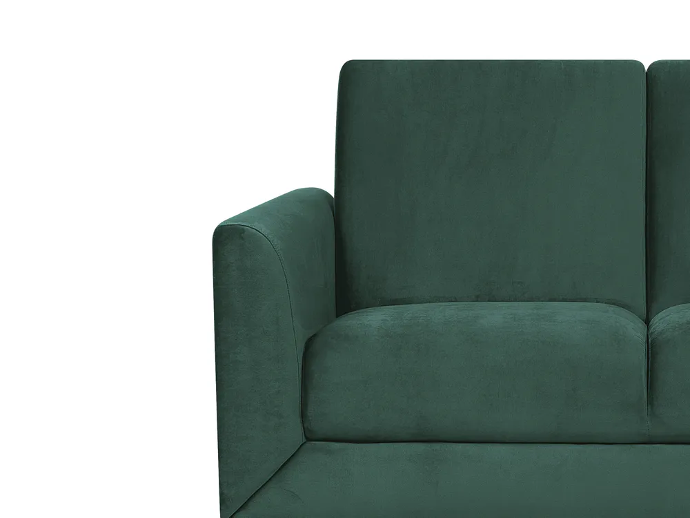 Sofa 2 Seater FENES Velvet Dark Green_730347