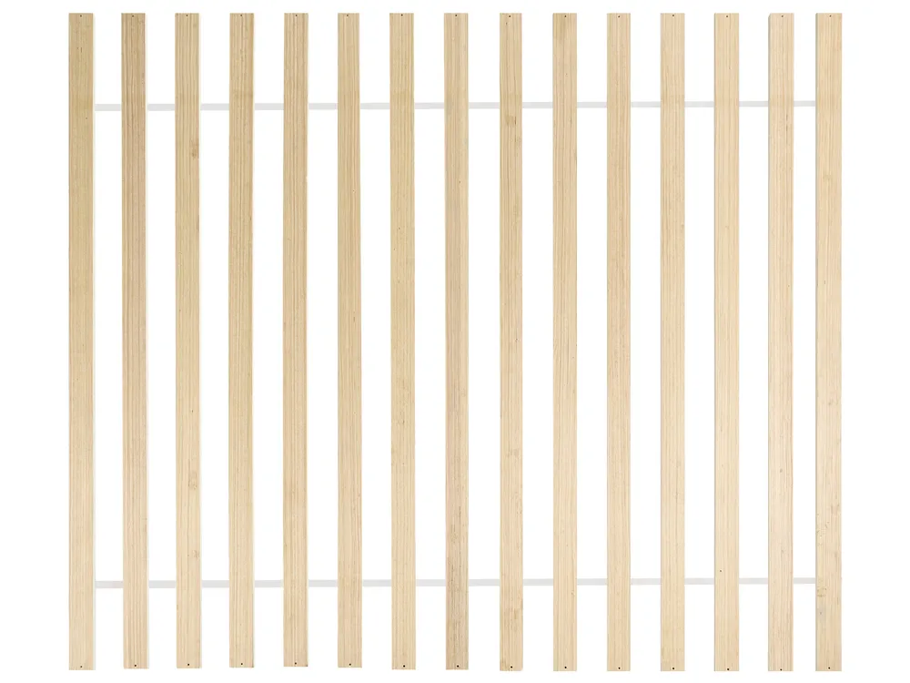 Bett mit Lattenrost Kiefernholz CLAIRAC 160 x 200 cm Hellbraun_1020233