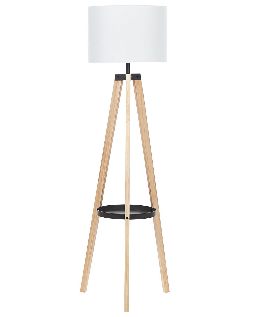 Staande lamp BLUFF Dennenhout Wit