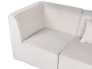 Modular Corner Sofa 4 Seater LEMVIG Corduroy Beige Left Hand_1052830