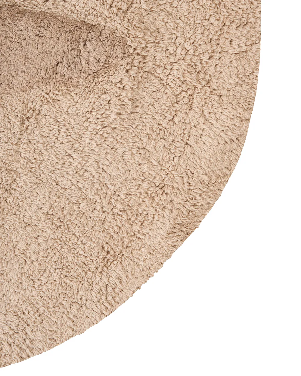 Kinderteppich IRINGAL  Hellbeige ø 120 cm Baumwolle_1155022