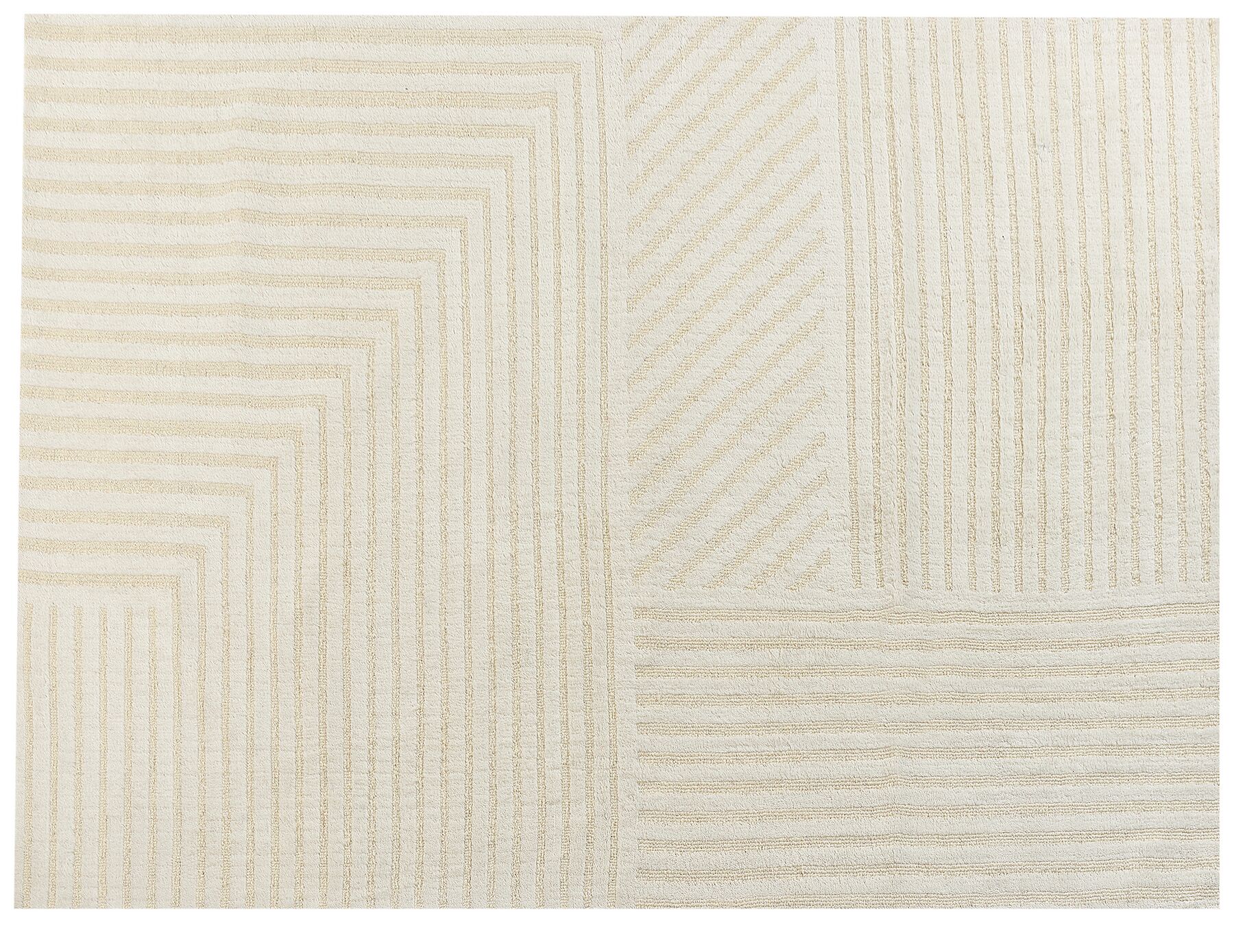 Wool Area Rug 300 x 400 cm Beige ABEGUM_883900