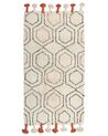 Vloerkleed katoen beige/oranje 80 x 150 cm HAJIPUR_848806