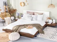 Letto ad acqua Pelle sintetica ZEN 160 x 200 cm Frassino marrone_754518