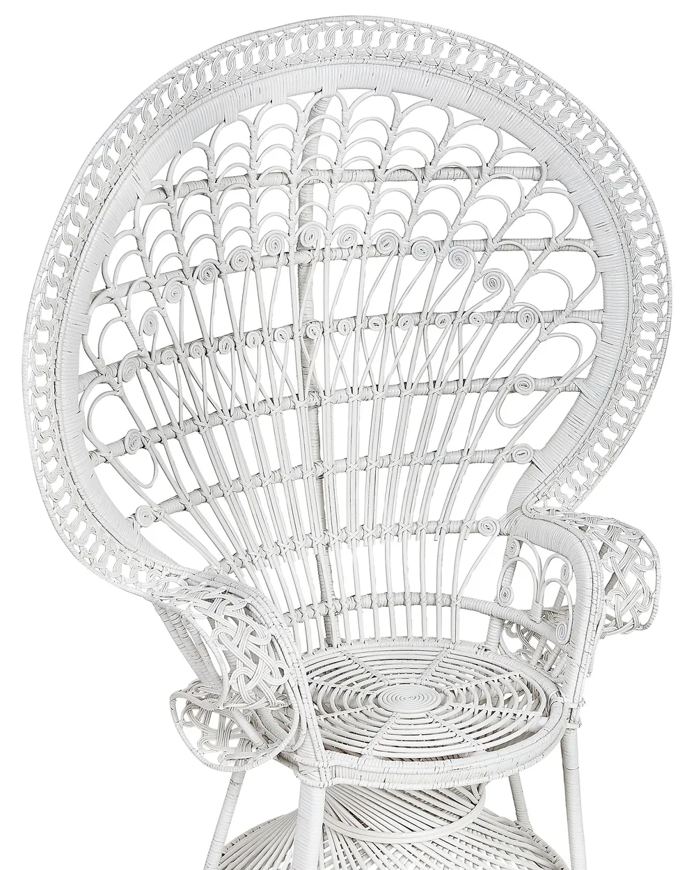 Sedia Peacock EMMANUELLE Rattan Bianco_836244