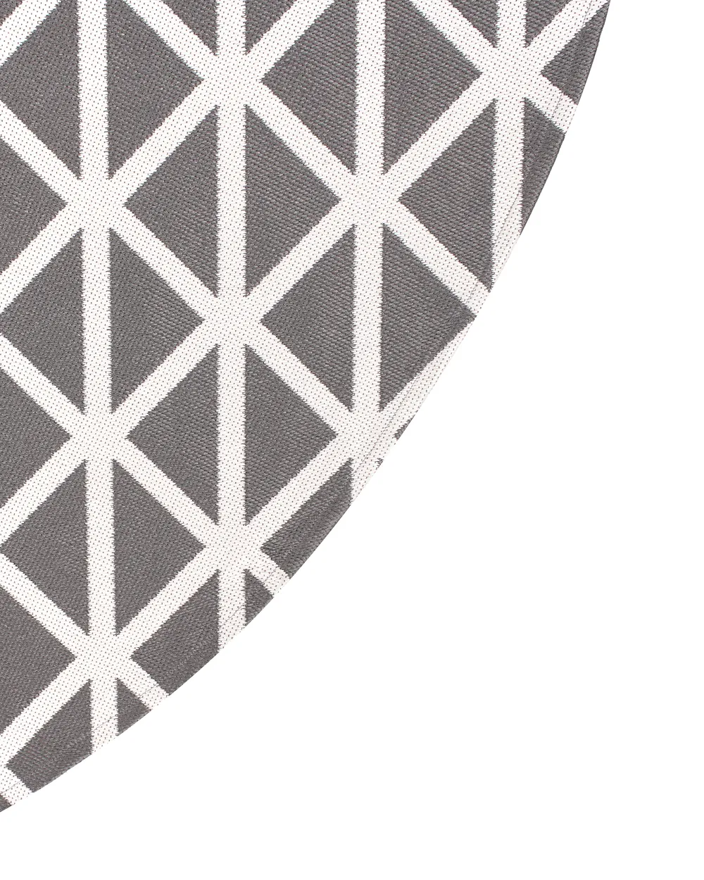 Tappeto per esterni PANAJI Grigio ø 160 cm_992234