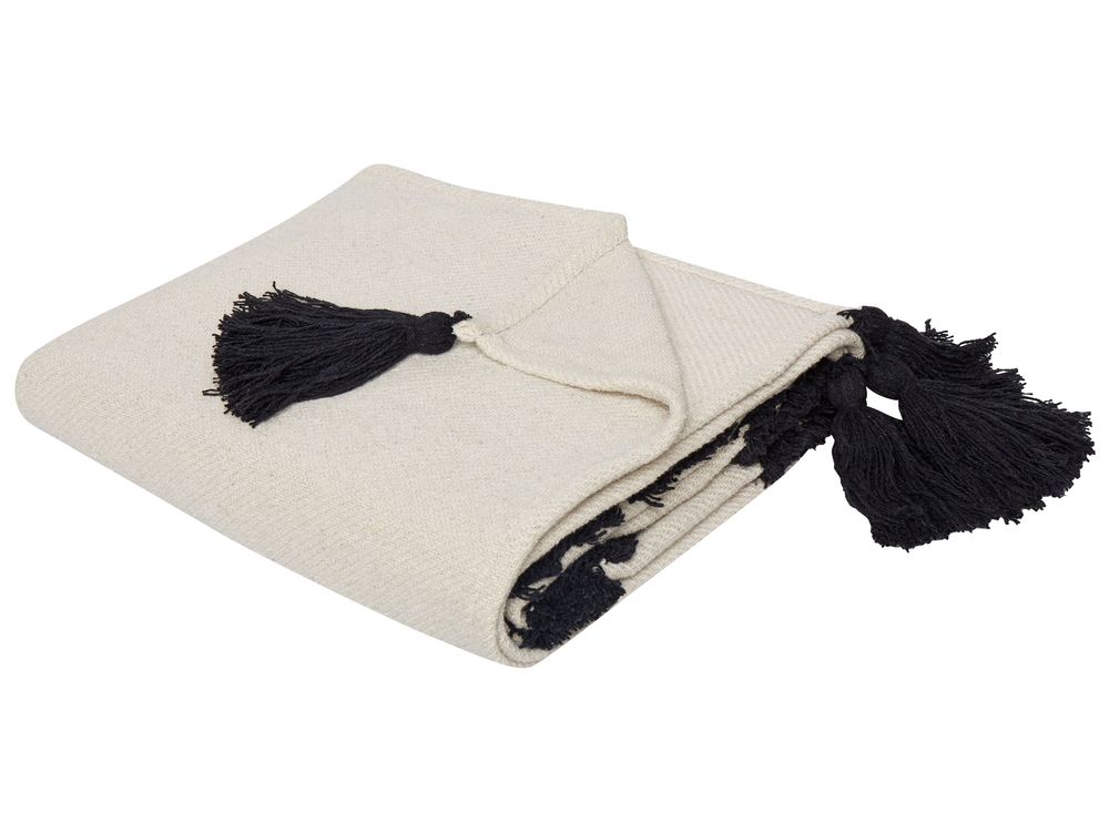 Coperta SEDIO Cotone 125 x 150 cm Bianco