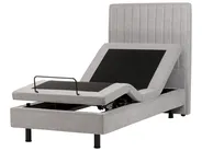 Adjustable Bed Fabric DUKE II 90 x 200 cm (EU Single) Light Grey_910585