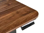 Electric Adjustable Standing Desk WILBANKS 120 cm 60 cm with USB Port Brown/ Black_1031158