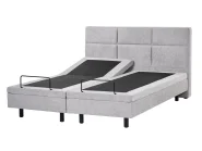 Adjustable Bed Fabric VICEROY 180 x 200 cm (EU Super King) Light Grey_1044447