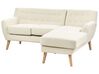 Divano angolare tessuto beige chiaro lato sinistro MOTALA_929511