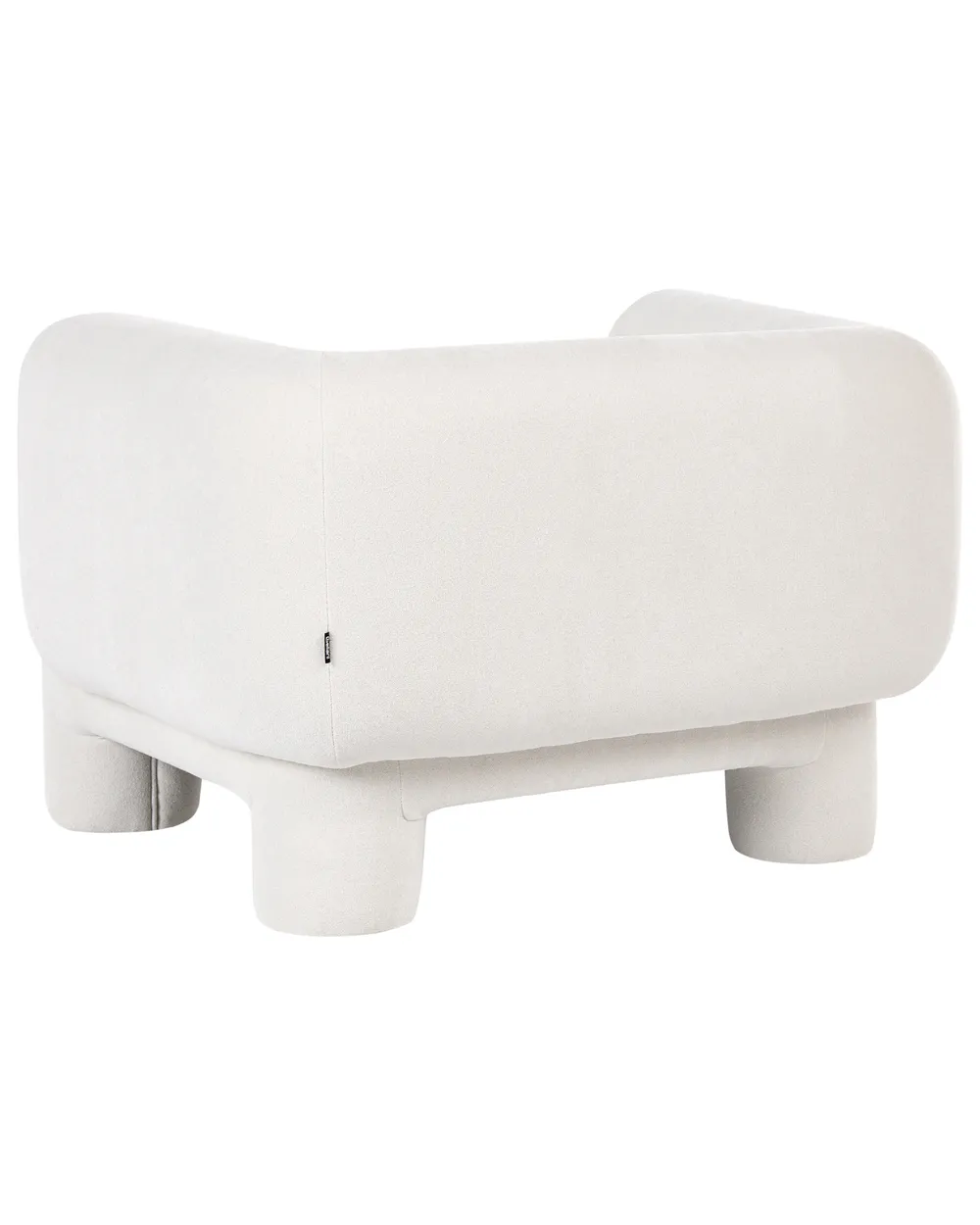 Set da salotto 6 posti HOGBO con ottomana Tessuto Bianco_1050049