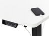 Electric Adjustable Left Corner Desk 160 x 59 cm Black and White DESTINES _927809