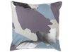 Lot de 2 coussins 45 x 45 cm à motif aquarelle violette bleue et argentée IXIA_769662