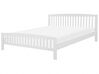 Klasická bílá dřevěná manželská postel 180x200 cm CASTRES_710828