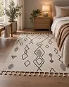 Rug KEBIR Off-White 140 x 200 cm Cotton