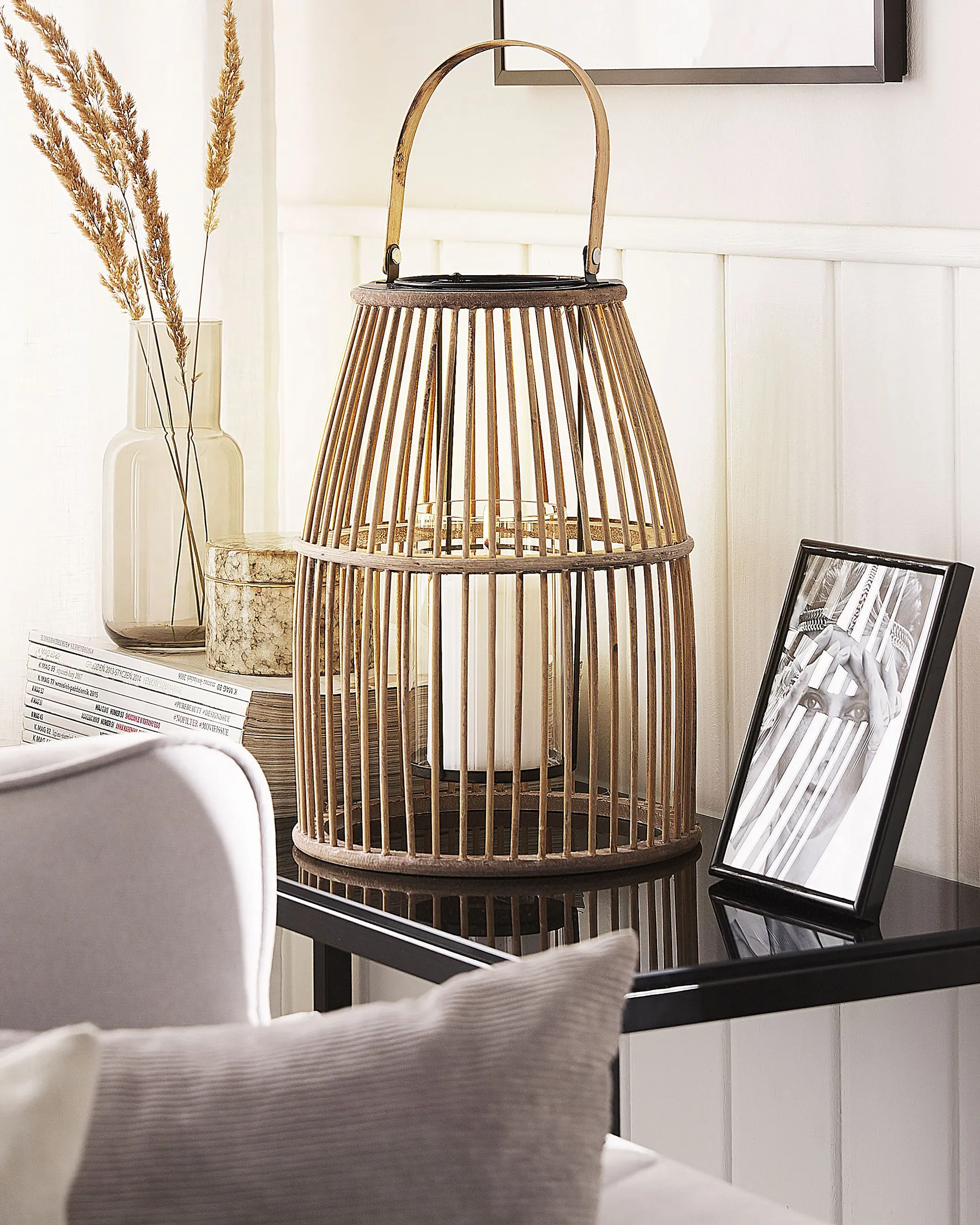 Lantern HOSTE 32 cm Bamboo Beige_776444