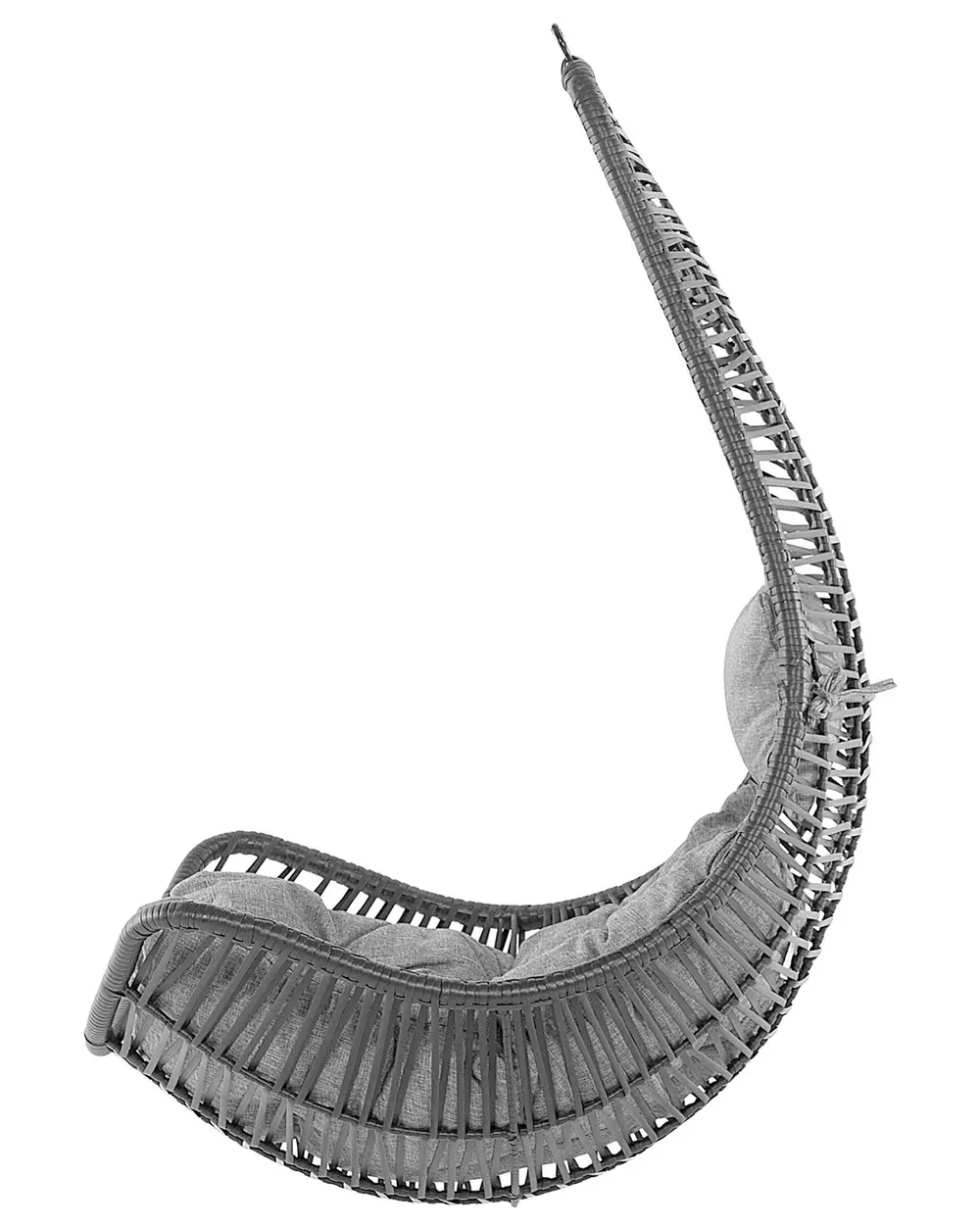 Sedia sospesa da fissare al soffitto ATRI II Rattan sintetico (PE) Nero_857753