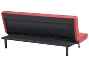 Sofa Bed 3 Seater HASLE Fabric Red_952030