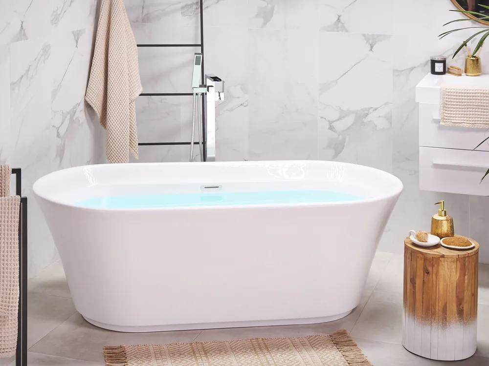 Vrijstaand bad OVALLE 170 x 80 cm Wit